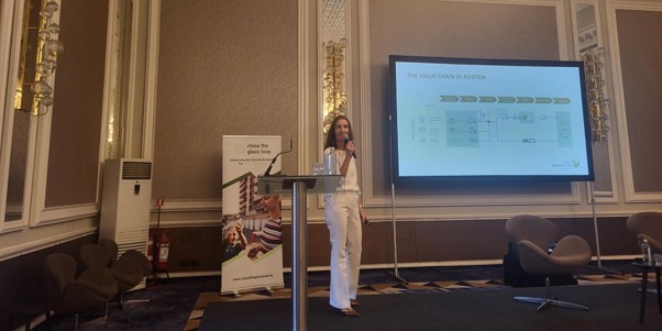 Eva Koller presenting the Austrian experience